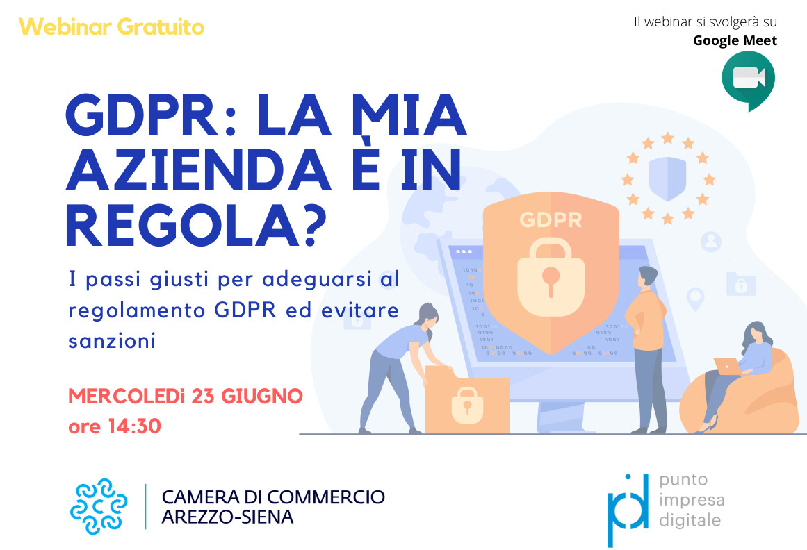 webinar tetrasoft camera di commercio arezzo siena gdpr privacy
